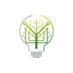 Renewable energy or environmentally friendly energy flat icon