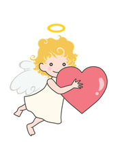 天使とハート