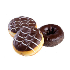 donut or donut with concept on a background.