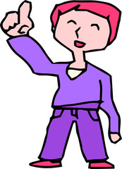 graffiti-style person illustration