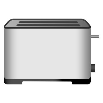 recommend clip art: Modern toaster icon. Realistic illustration of modern toaster vector icon for web design isolated on white background