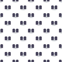 Double trash can pattern seamless vector repeat for any web design