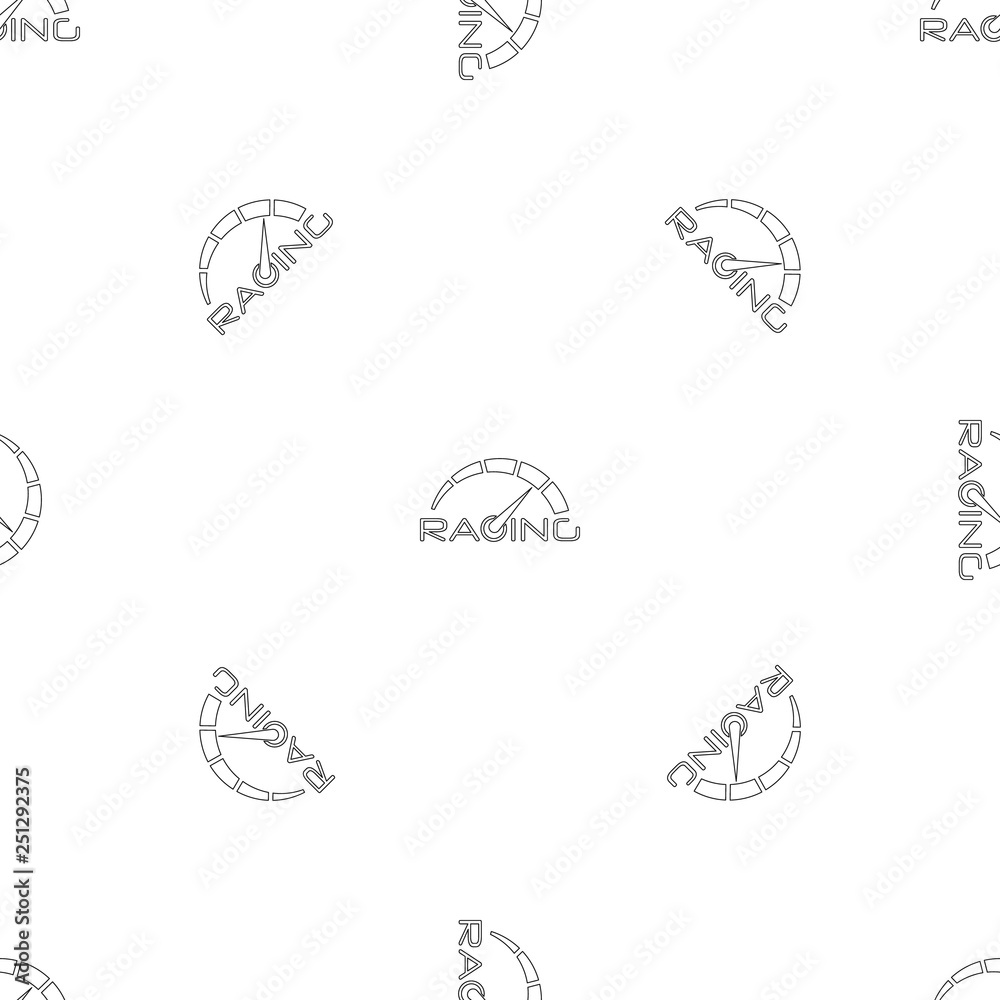 Poster racing speedometer pattern seamless vector repeat geometric for any web design
