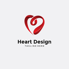 Vector logo design,icon heart