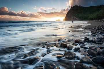 Pololu Valley and Black Sand Beach Sunrise