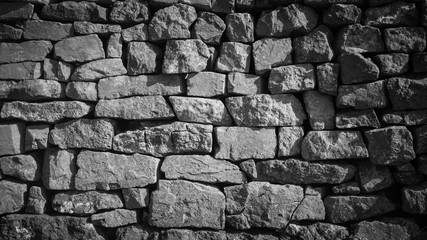 Rock fence background 