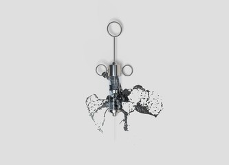 illustration on the topic of oil and dependence on oil products 3d render