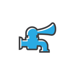 Faucet icon design template vector isolated