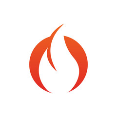 Fire flame icon design template vector isolated