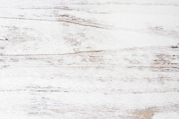 Grunge background. Peeling paint on an old wooden table. White wooden texture for background.
