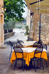 street cafe at the Italy