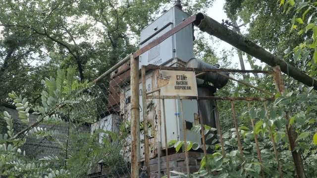 Footage Of Old Electrical Transformer Station