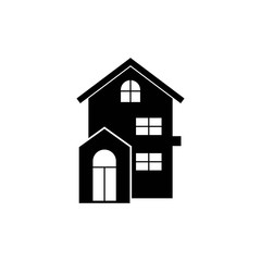 House icon. Hotel illustration. Home image.  in trendy flat style isolated on white background - vector