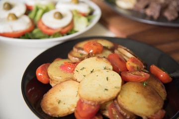 Tomato and potato salad