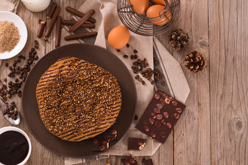 Chocolate coffee cake.