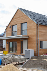 modern house and carports