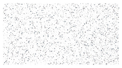 Silver polka dot small confetti on white background