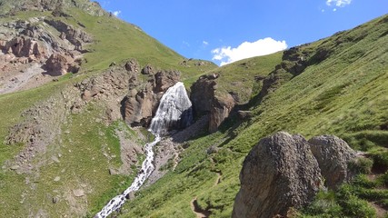 Waterfall in the mountains