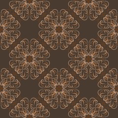 Abstract vector seamless pattern  for fabric, textile, wrapping paper, wallpaper, web design, background.