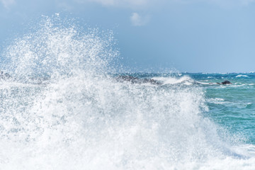 Southern Italian Mediterranean Coast on a Windy Day