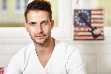 Portrait of handsome young man