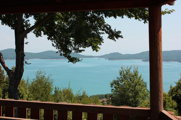 Fototapeta premium Artificial Lake Plastira of Karditsa central Greece Europe