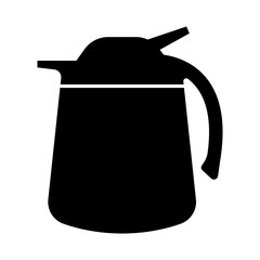 Kettle monochrome icon - vector