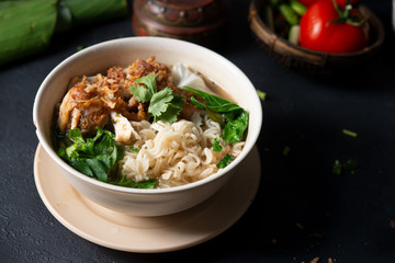 Ramen noodles soup