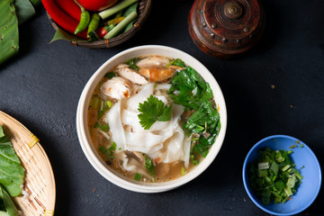 Chicken Kway Teow Soup