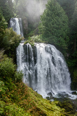 Obraz premium Marion Falls and Gatch Falls. Mount Jefferson Wilderness Area, Oregon.