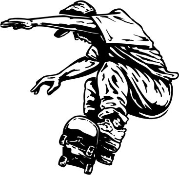 Skateboarder Vector Illustration