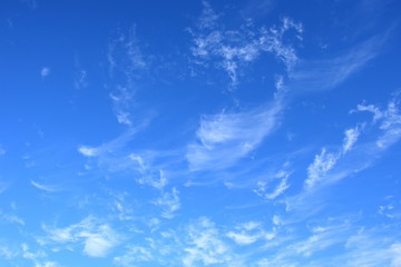 Fototapeta na wymiar Schleierwolken - Schönwetterwolken