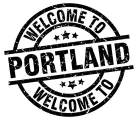 welcome to Portland black stamp