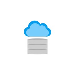 Database server and cloud icon