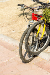 bicycle wheel closeup