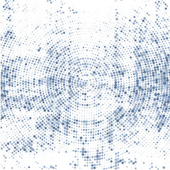 Obraz premium The blue dots on white background 
