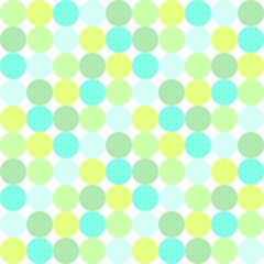 Seamless pattern, geometric vector drawing green blue colors background, circles 