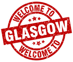 welcome to Glasgow red stamp