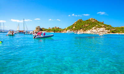 Fototapeta na wymiar Island of Spargi, Cala Corsara, Maddalena archipelago on Sardinia island, Italy.