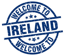 welcome to Ireland blue stamp