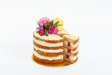 Pastry on a white background