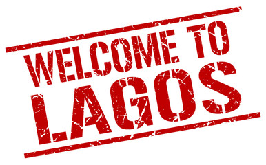 welcome to Lagos stamp