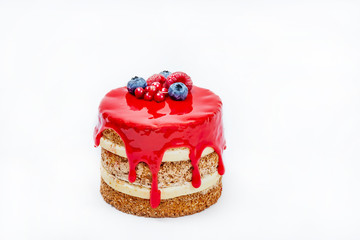 Pastry on a white background