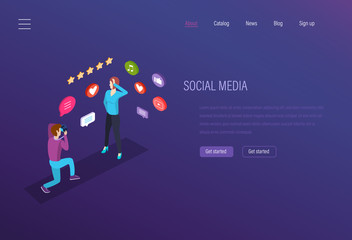 Social media, digital technology. Leisure, work in the media space.