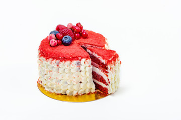 Pastry on a white background