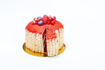 Pastry on a white background