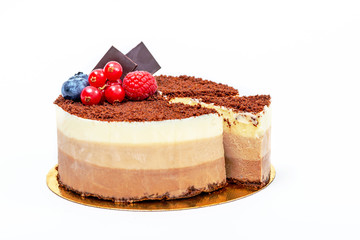 Pastry on a white background