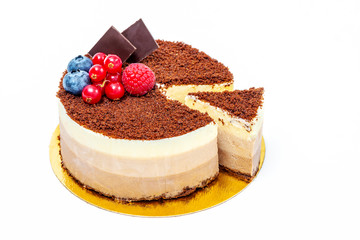 Pastry on a white background