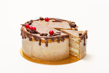 Pastry on a white background