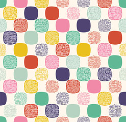 seamless childish colorful geometric abstract shape dots pattern